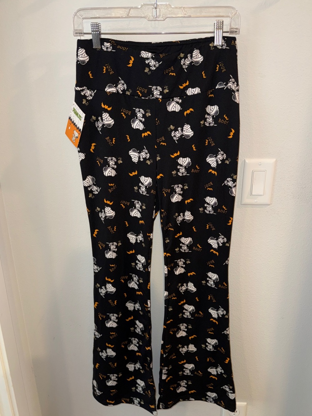 Snoopy Halloween Flared PJ Bottoms L